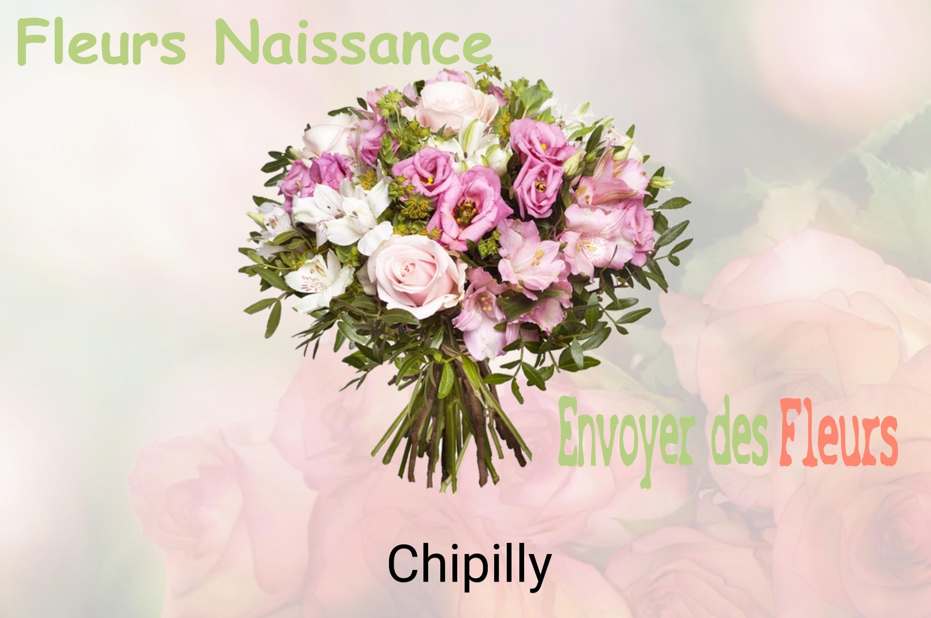 Bouquet de fleurs de naissance livré à Chipilly